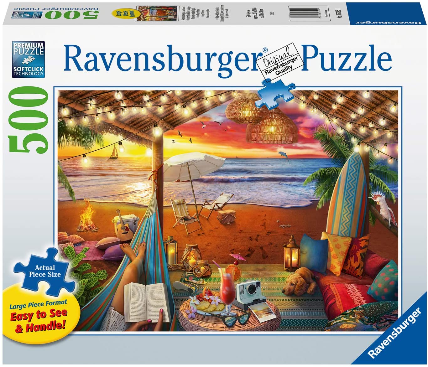 Ravensburger Cozy Cabana 500 Piece Large Format Puzzle image 0
